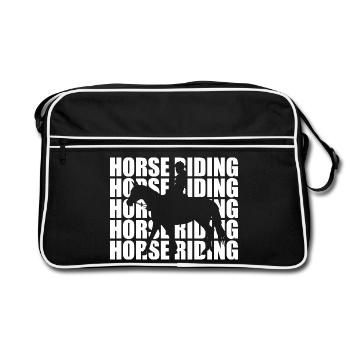 Équitation - Sac Retro - noir/blanc - Devant