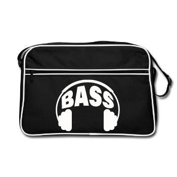 BASSE - Sac Retro - noir/blanc - Devant