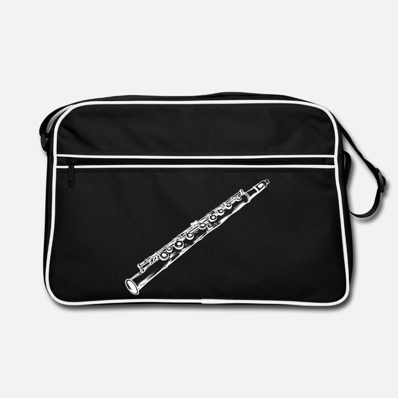 Flute Drawing Retro Bag