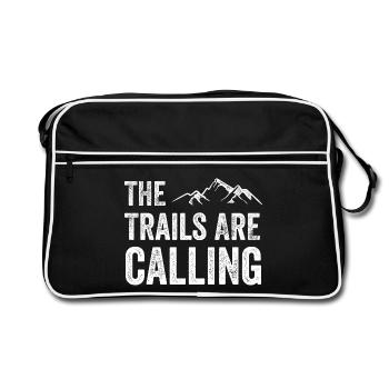 Les sentiers vous appellent - Sac Retro - noir/blanc - Devant