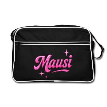 Mausi / Y2K Style - Retro Tasche - Schwarz/Weiß - Vorne