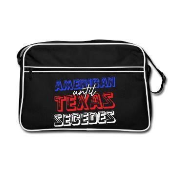 Américain jusqu’à la sécession du Texas - Sac Retro - noir/blanc - Devant