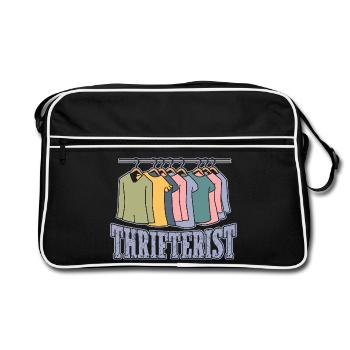 Thrift Shopper Thrifterist Thrift Store - Retro Bag - black/white - Front