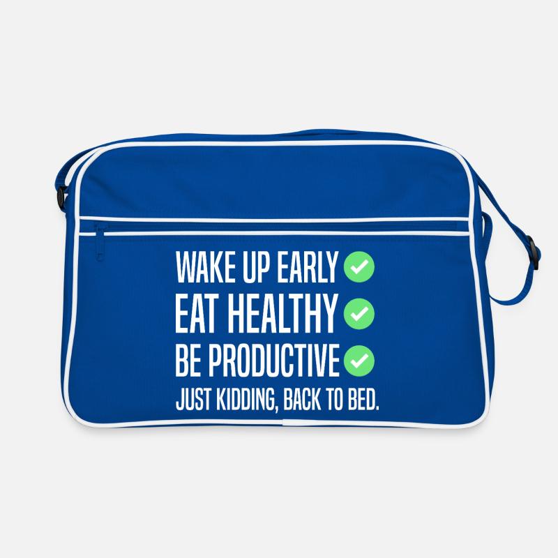 Funny New Year's Resolution Retro Bag