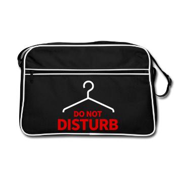 Ne pas déranger Hanger Dire Humour - Sac Retro - noir/blanc - Devant