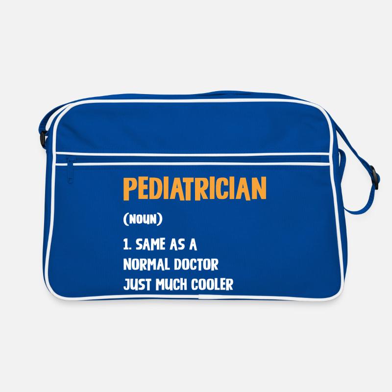 Pädiater mit Extra-Stil Retro Tasche