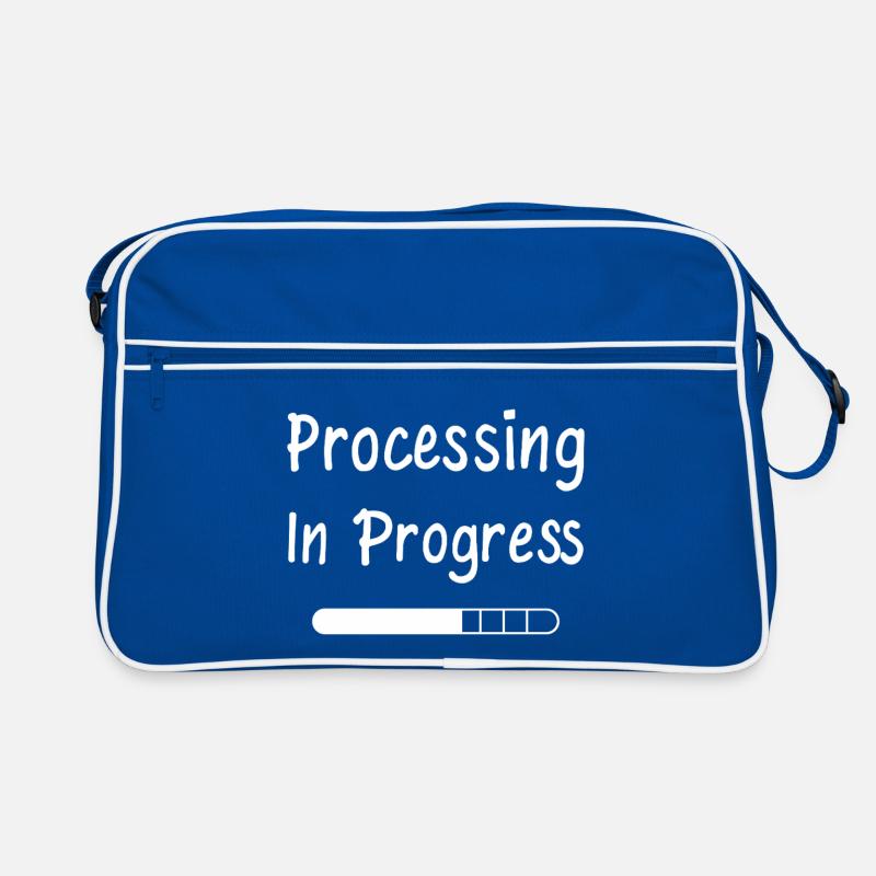 Processing In Progress Ladebalken Statement Retro Tasche