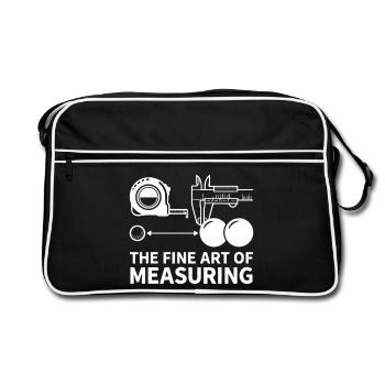L’art de mesurer la pétanque de boule - Sac Retro - noir/blanc - Devant