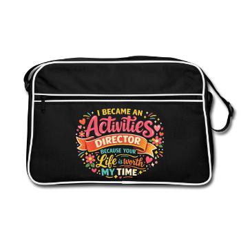 Animateur de Vie : Un Métier Passionnant - Sac Retro - noir/blanc - Devant