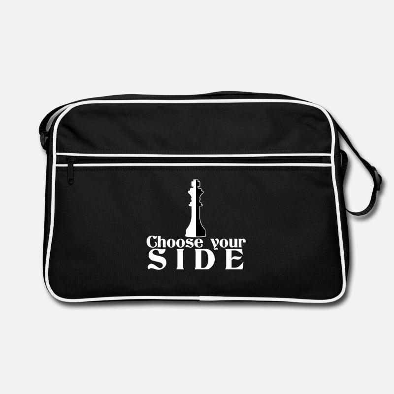 échecs - Sac Retro - noir/blanc
