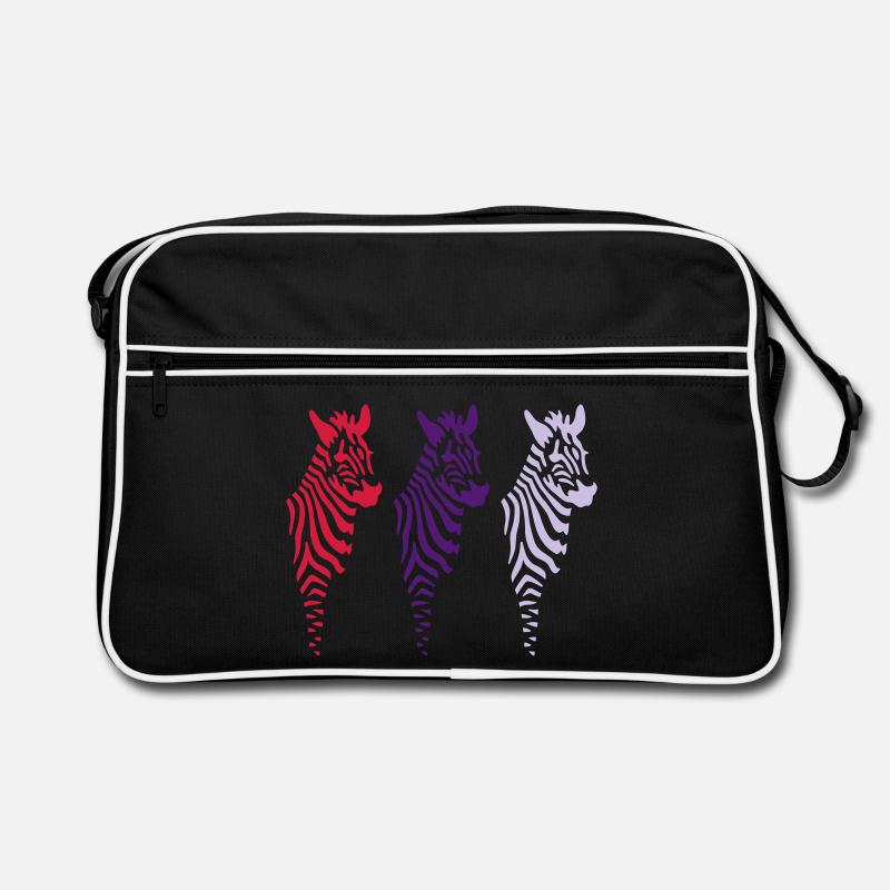 Three Zebras (b) Retro Tasche
