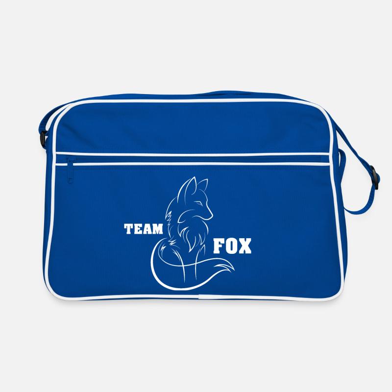 team fox fuchs symbol geschenk idee idea gift Retro Tasche