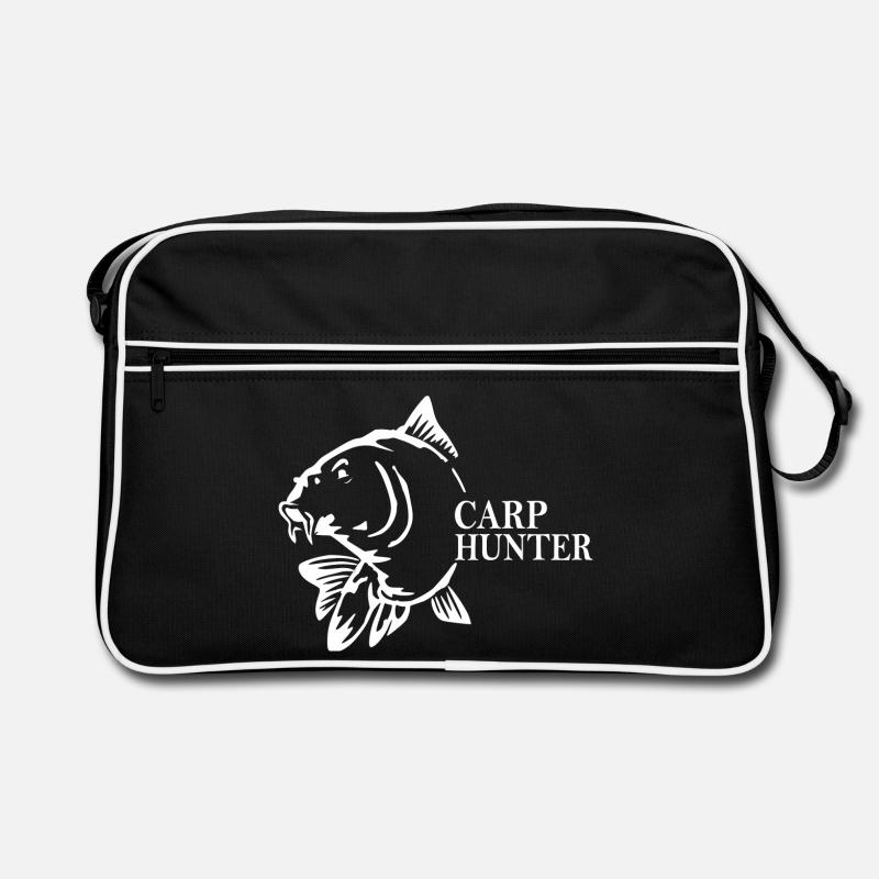 Carp Hunter - Retro Tasche - Schwarz/Weiß