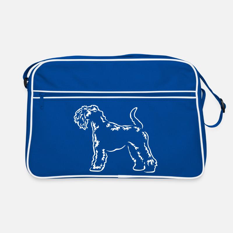 Kerry Blue Terrier « Édition Noire » Sac Retro