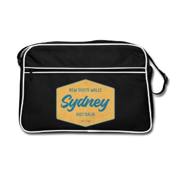 Insigne de destination vintage de Sydney - Sac Retro - noir/blanc - Devant