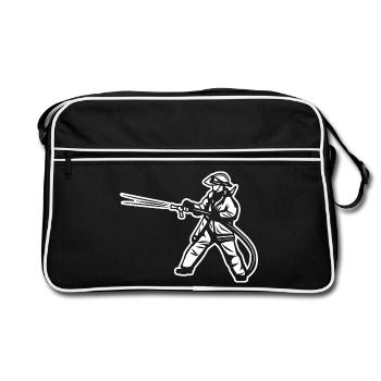 Pompier - Sac Retro - noir/blanc - Devant