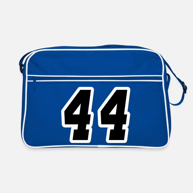 Nummer vierundvierzig 44 Retro Tasche