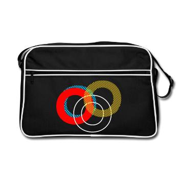 o Conception de lettrage - Sac Retro - noir/blanc - Devant