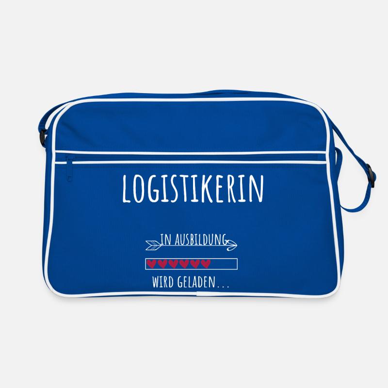Studentin Beruf Ausbildung Logistikerin Retro Tasche