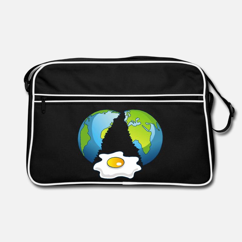 Planet Earth is an egg Retro Bag