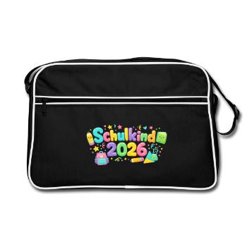 Don d’inscription scolaire 2026 - Sac Retro - noir/blanc - Devant