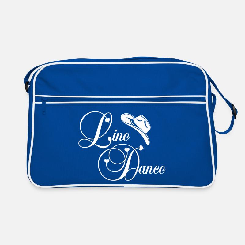 Line Dance Script Logo Retro Tasche