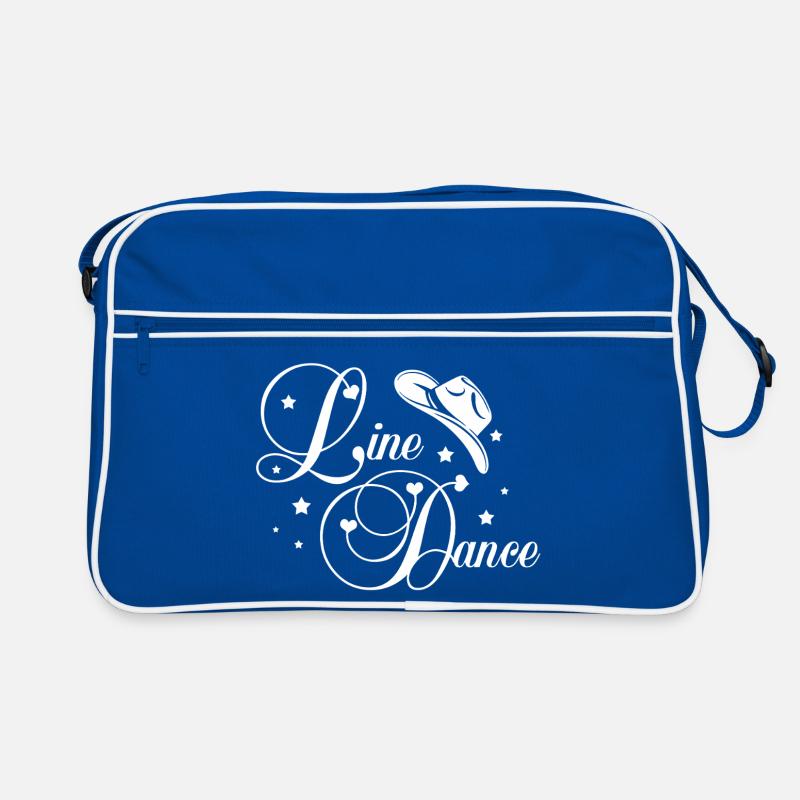 Line Dance Script Retro Tasche