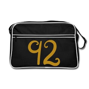 92 - Sac Retro - noir/blanc - Devant