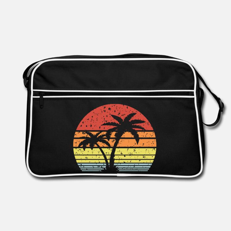 Palme Retro Sonne Retro Tasche