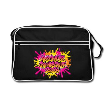 Graffiti de remise des diplômes de l’école primaire 2026 - Sac Retro - noir/blanc - Devant