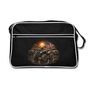 ATV Quad Biking Quad Quad Riders - Sac Retro - noir/blanc - Devant