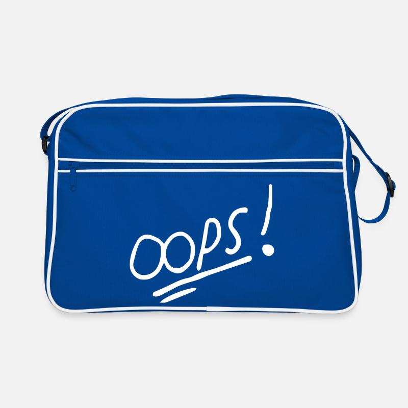 Vibrant Oops Conception de texte manuscrit Sac Retro