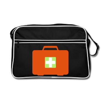 First aid kit - Retro Bag - black/white - Front