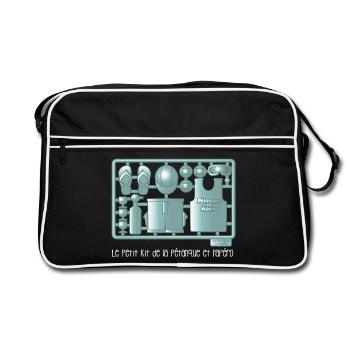 Kit pétanque et apéro - Sac Retro - noir/blanc - Devant