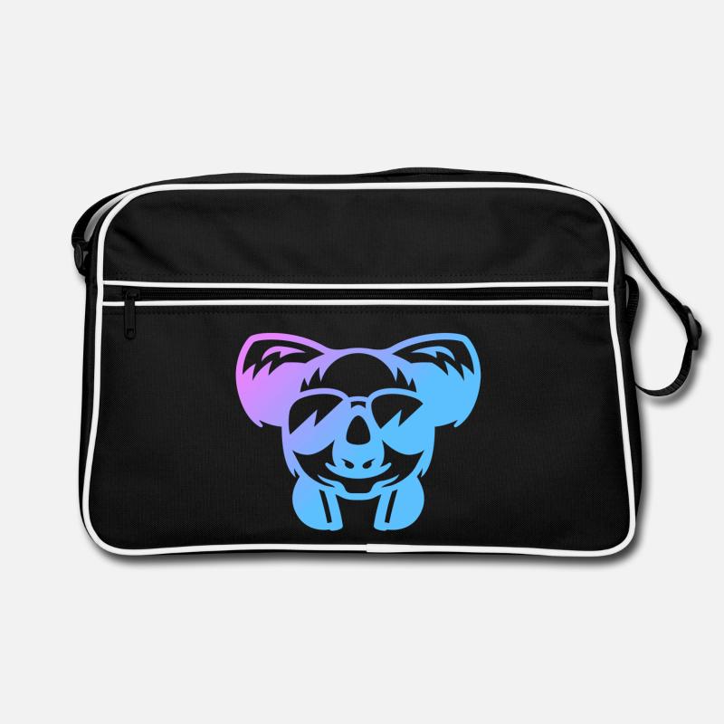 Koala Koala Bear - Retro Bag - black/white