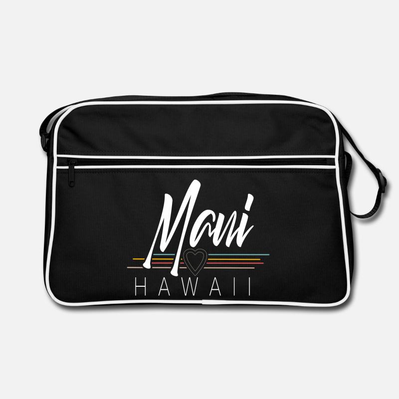 Maui Hawaii - Retro Tasche - Schwarz/Weiß