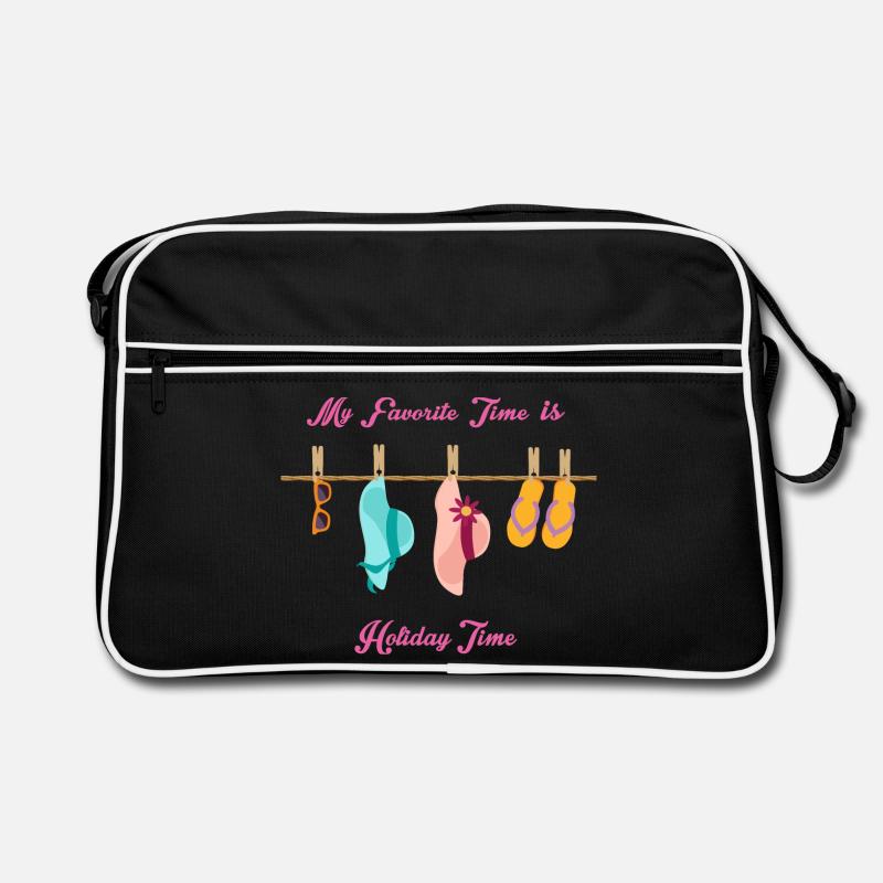 My favorite time is holiday time Retro Bag