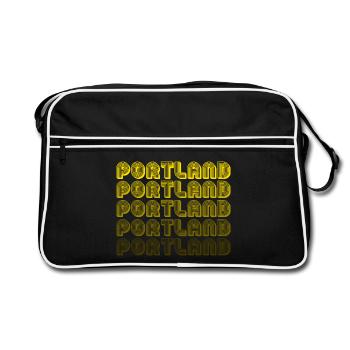 Faute de frappe du gradient rétro de Portland - Sac Retro - noir/blanc - Devant