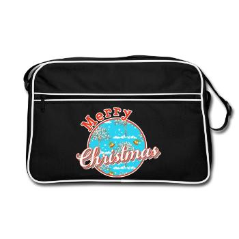 Merry christmas xmas - Sac Retro - noir/blanc - Devant