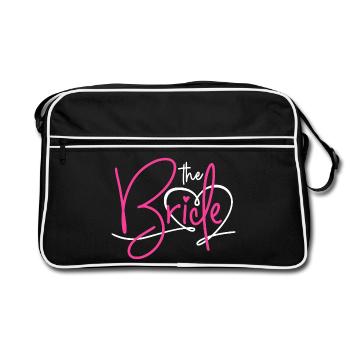 The bride - Retro Tasche - Schwarz/Weiß - Vorne