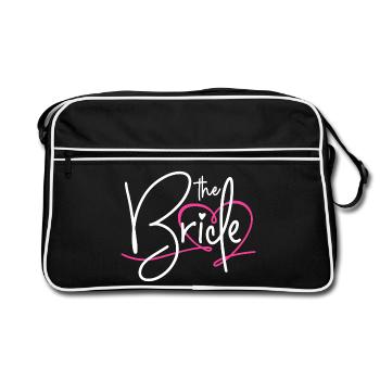 The bride - Retro Tasche - Schwarz/Weiß - Vorne