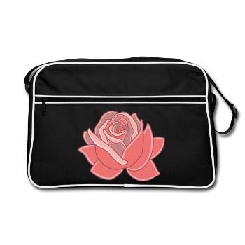 Coeur de la rose - Sac Retro - noir/blanc - Devant