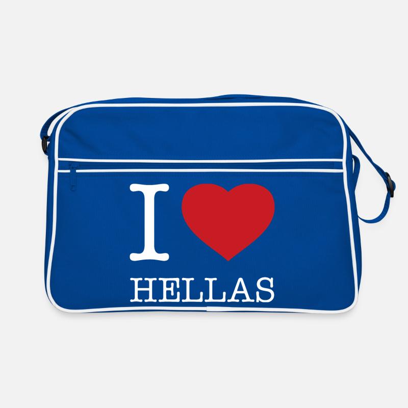I LOVE HELLAS Greece Retro Bag