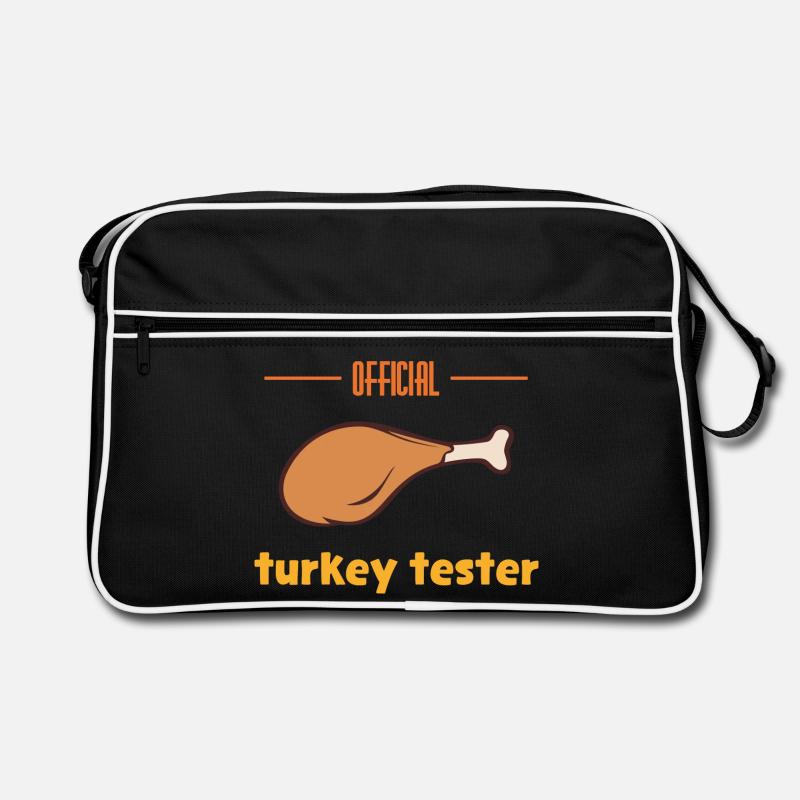 Testeur de dinde - Sac Retro - noir/blanc