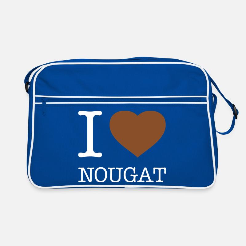 I LOVE NOUGAT Retro Tasche