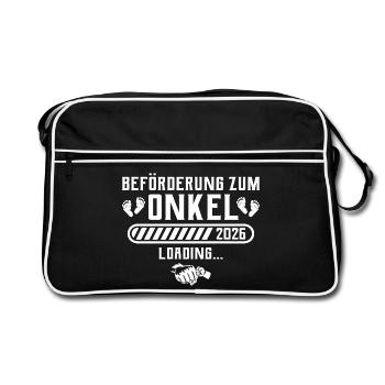 Uncle 2026 announce pregnancy - Retro Bag - black/white - Front