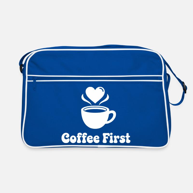 Kaffee First Herzdesign Retro Tasche