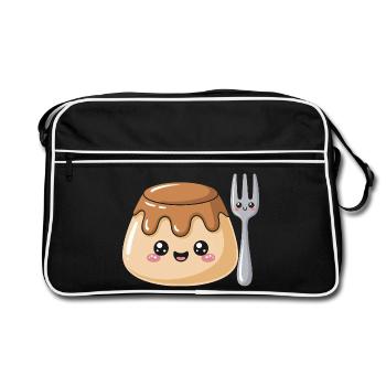 Pudding à la fourchette - Sac Retro - noir/blanc - Devant
