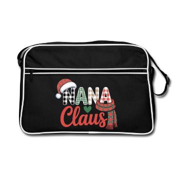 Nana Claus Christmas  - Retro Bag - black/white - Front