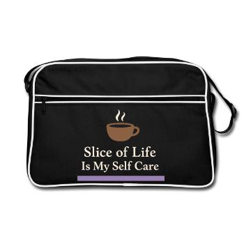 Anime introvert Weeb couch potato - Retro Bag - black/white - Front